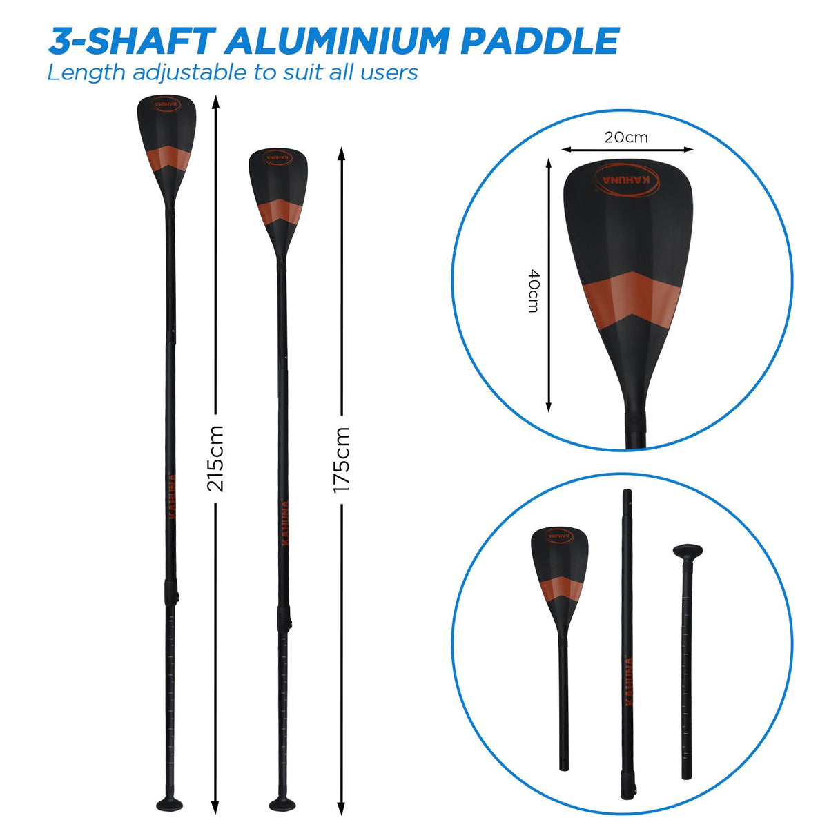 Kahuna Hana Inflatable Stand Up Paddle Board 10FT w/ iSUP Accessories