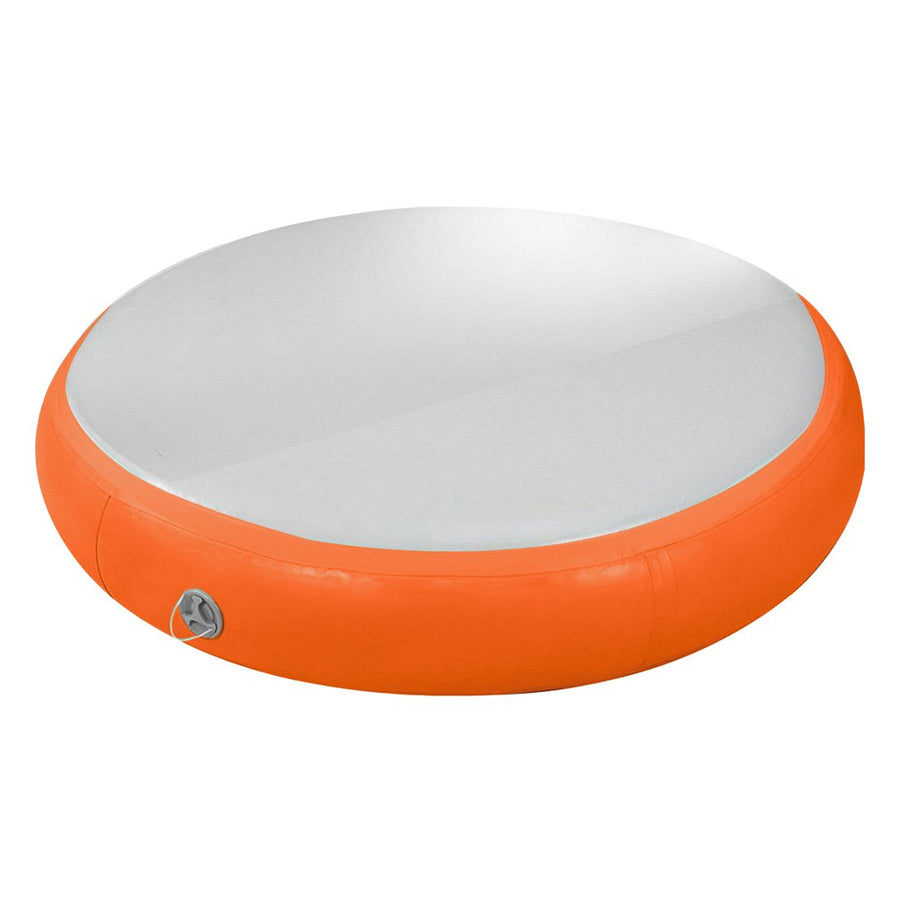 Powertrain 1m Air Track Spot Round Inflatable Tumbling Mat - Orange