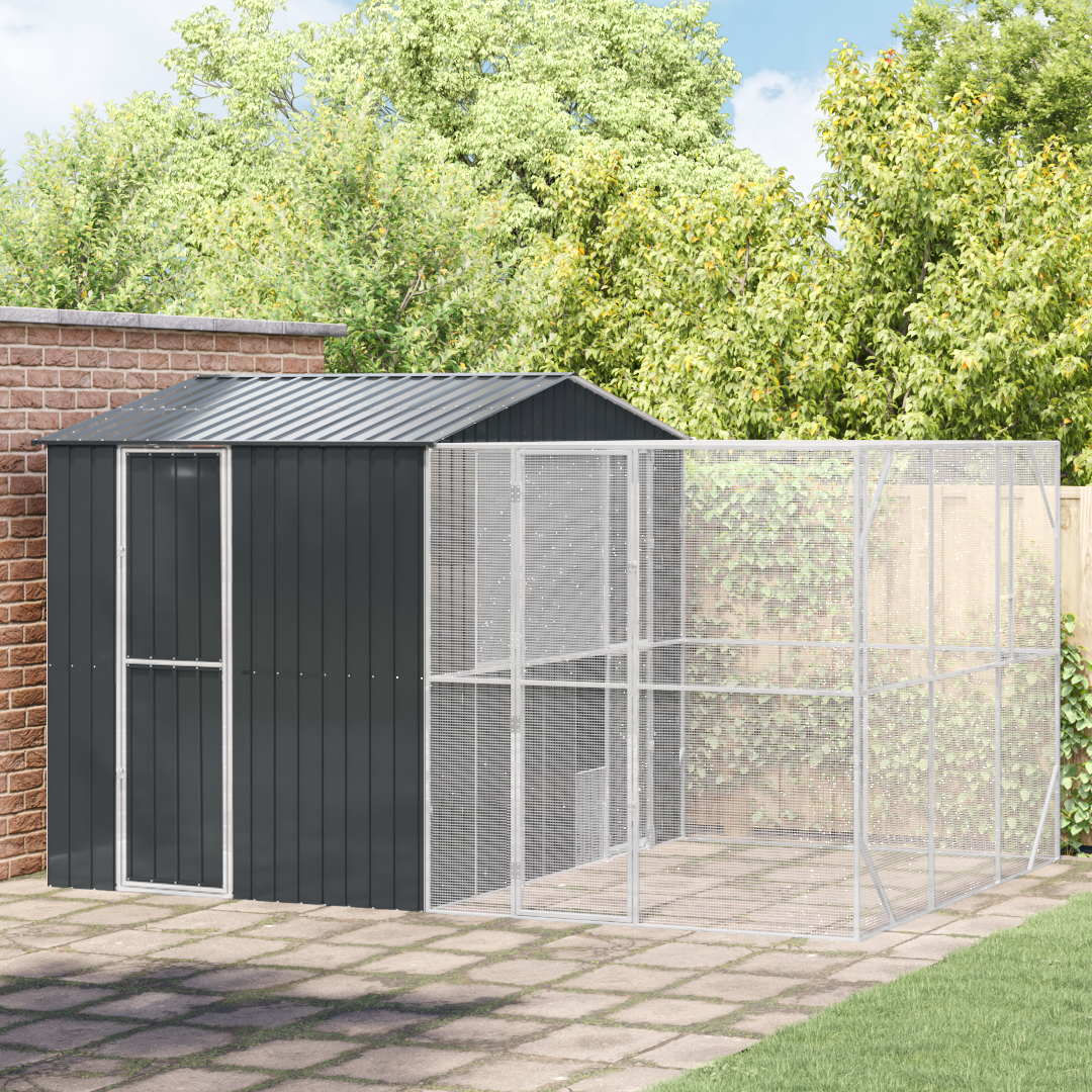 Bird Cage Anthracite 425 x 304 x 247 cm Galvanised Steel