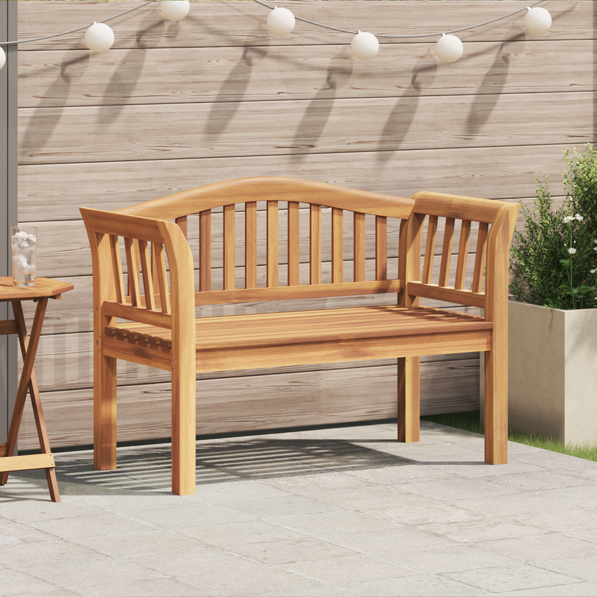 Bench Brown 120 x 53,5 x 85 cm Solid Teak wood