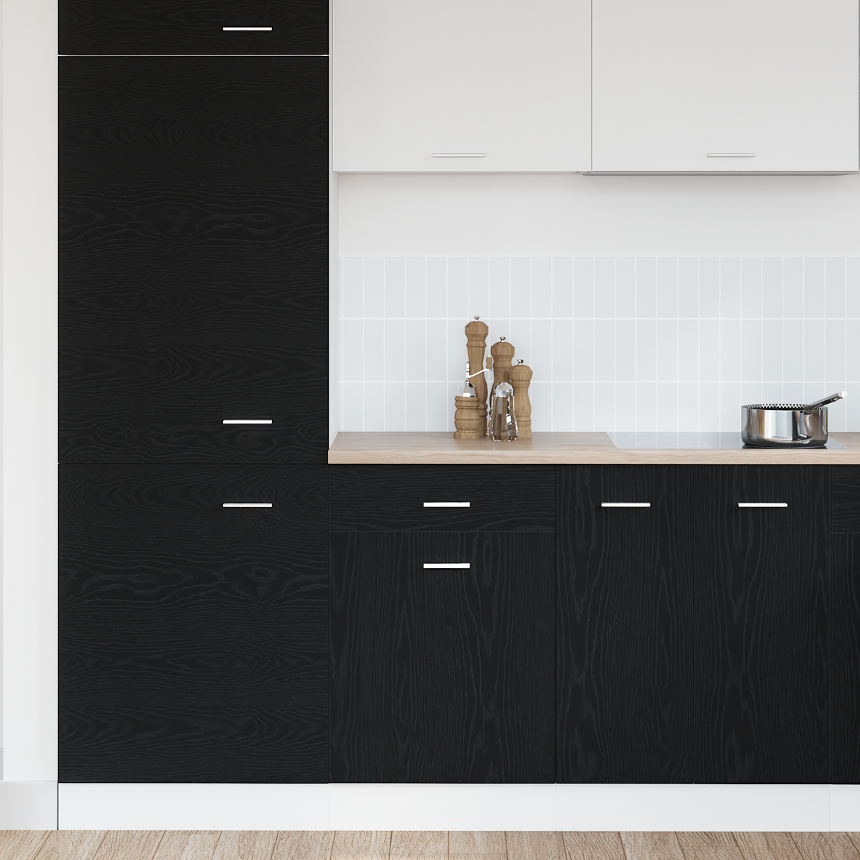 Hanging Cabinet Black Oak 50 x 46 x 81,5 cm Engineered Wood