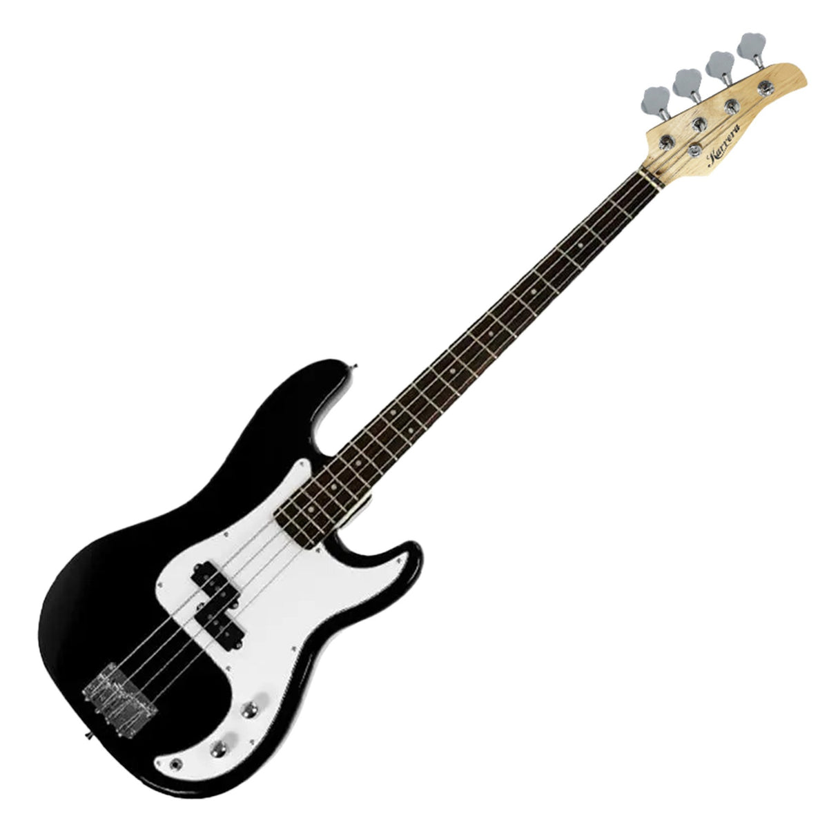 Karrera 39in Electric Guitar Bass Music 4-String Instrument Full Size Black