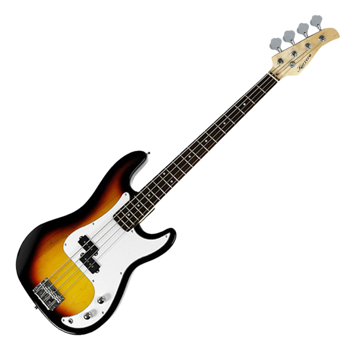 Karrera 39in Electric Guitar Bass Music 4-String Instrument Full Size Sunburst