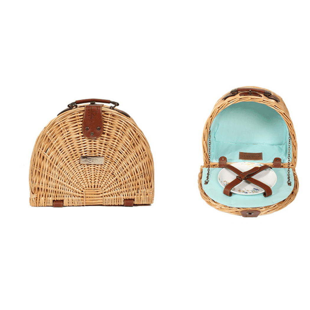 Little Dayz Boutique Semi Round Picnic Basket-2006733434642370561