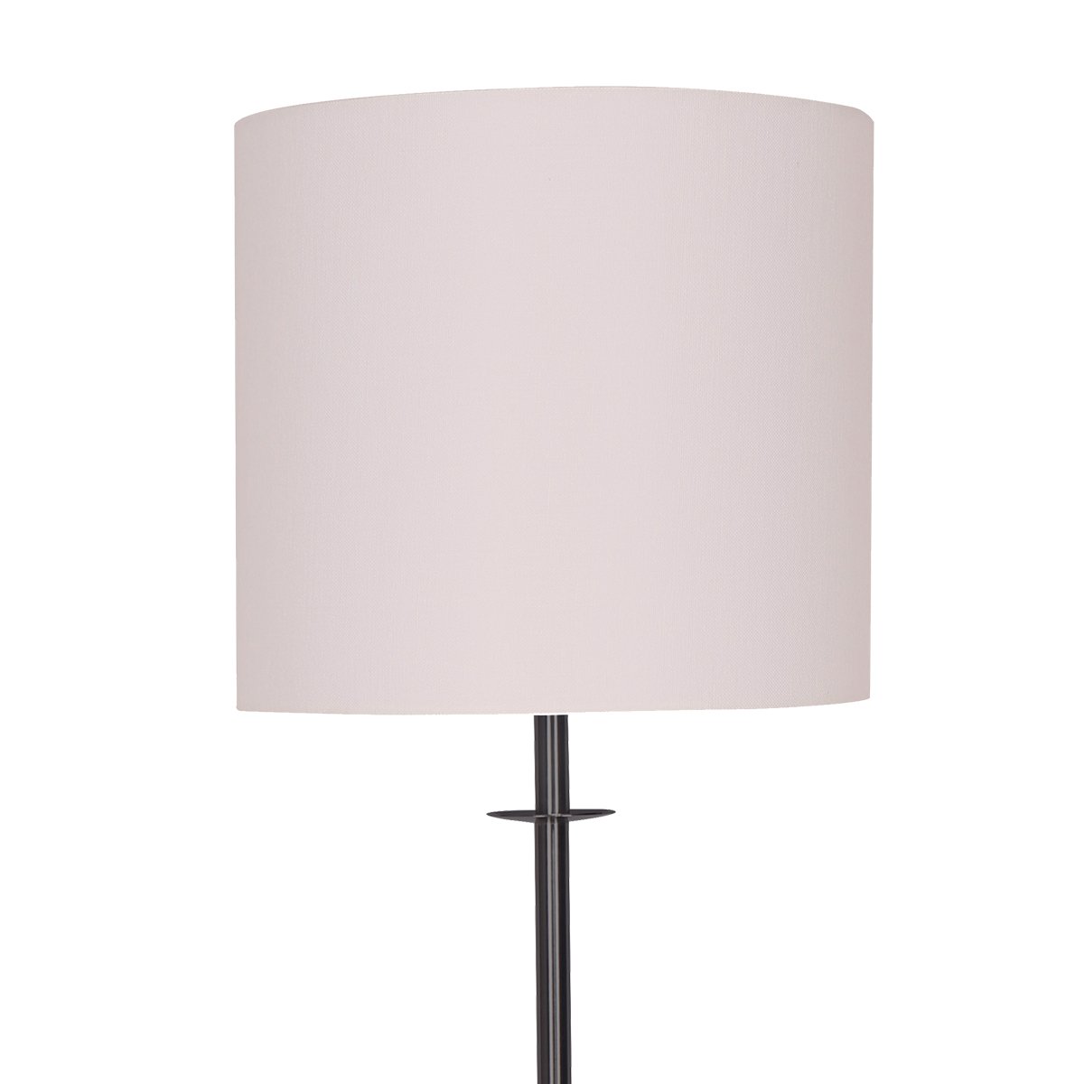 Sarantino Concrete Metal Desk Table Lamp Linen Drum Shade - Off-White