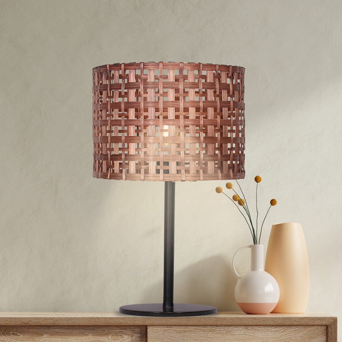 Sarantino Rattan Desk Lamp