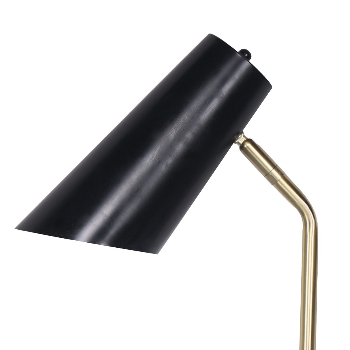 Sarantino Black-Brass Desk Task Table Lamp