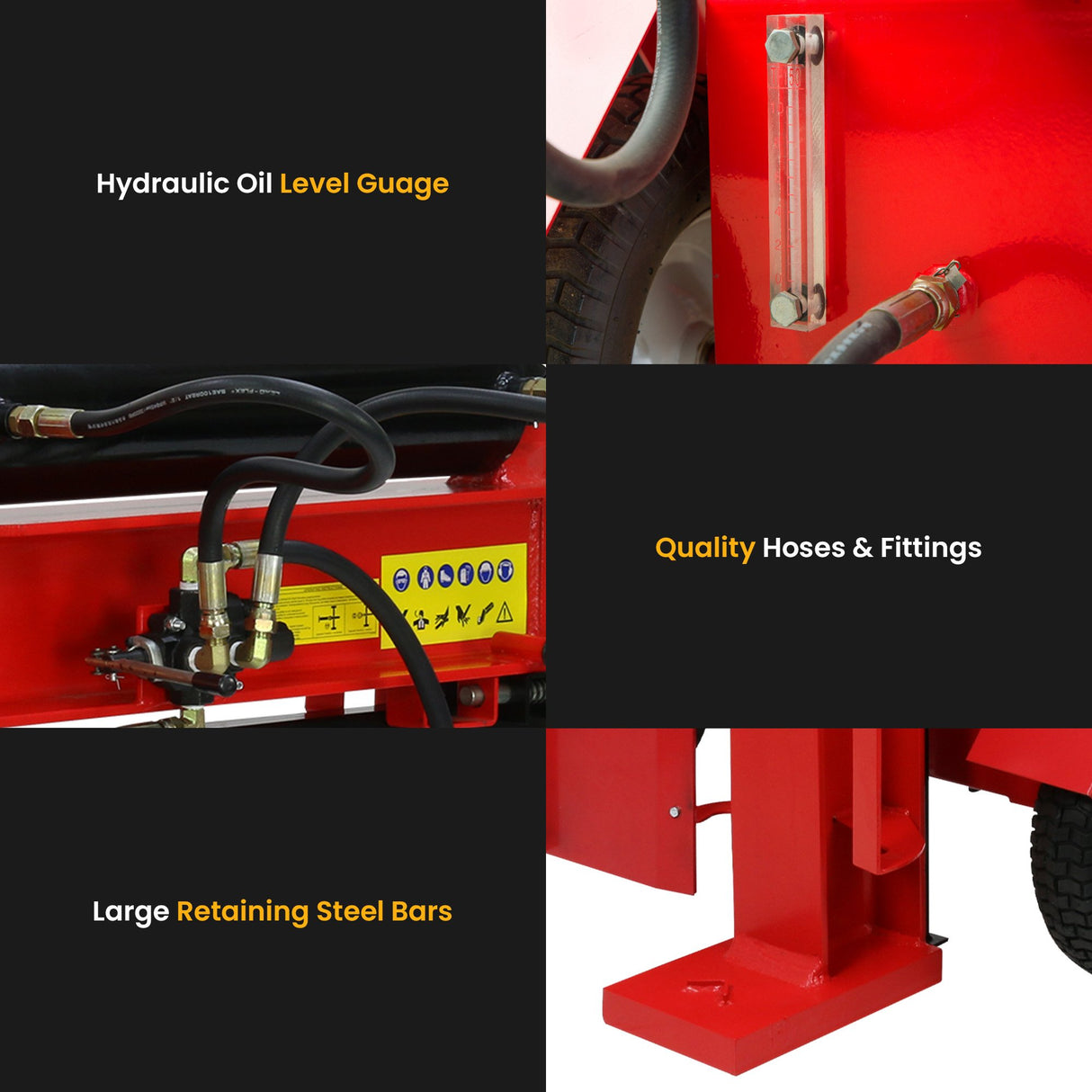 Yukon 60 Tonne Log Splitter Key Start Diesel Hydraulic 498cc Vertical and Horizontal