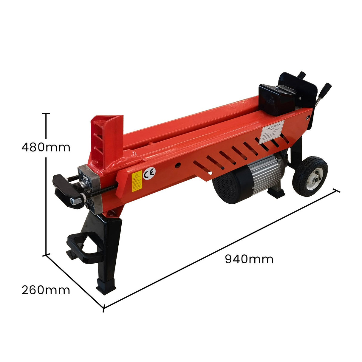 Yukon 8 Tonne 2200W Electric Hydraulic Log Splitter Wood Cutter