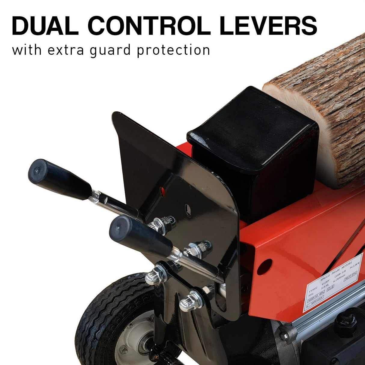 Yukon 8 Tonne 2200W Electric Hydraulic Log Splitter Wood Cutter