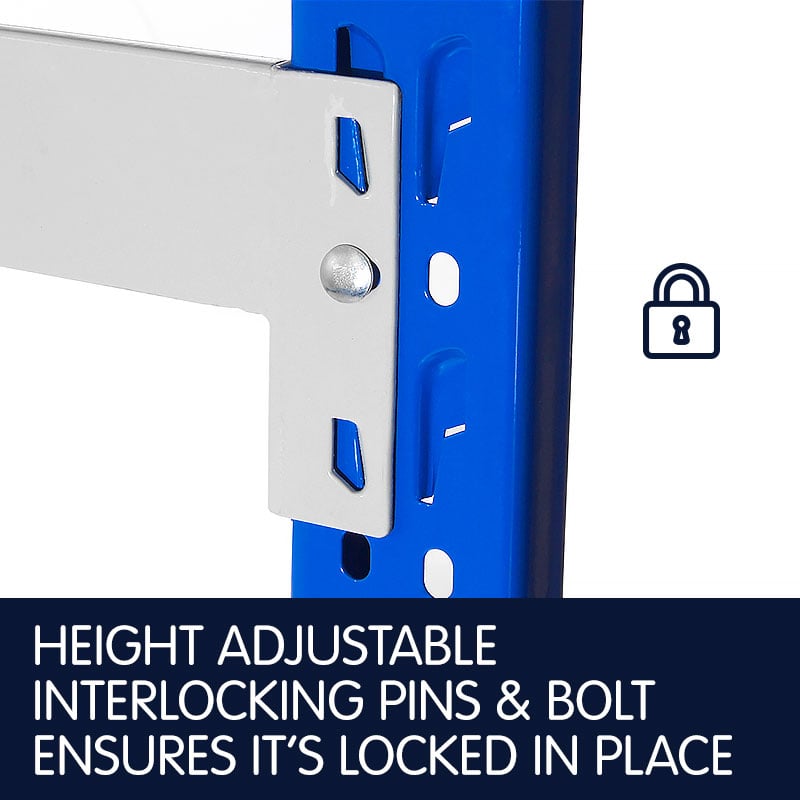 Garage Storage Steel Rack Shelving 2.0m-wide 800kg