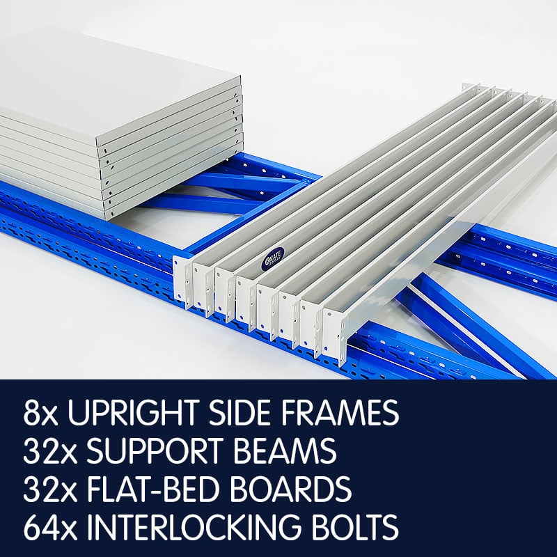 Garage Storage Steel Rack Shelving 1.5m-wide 400kg