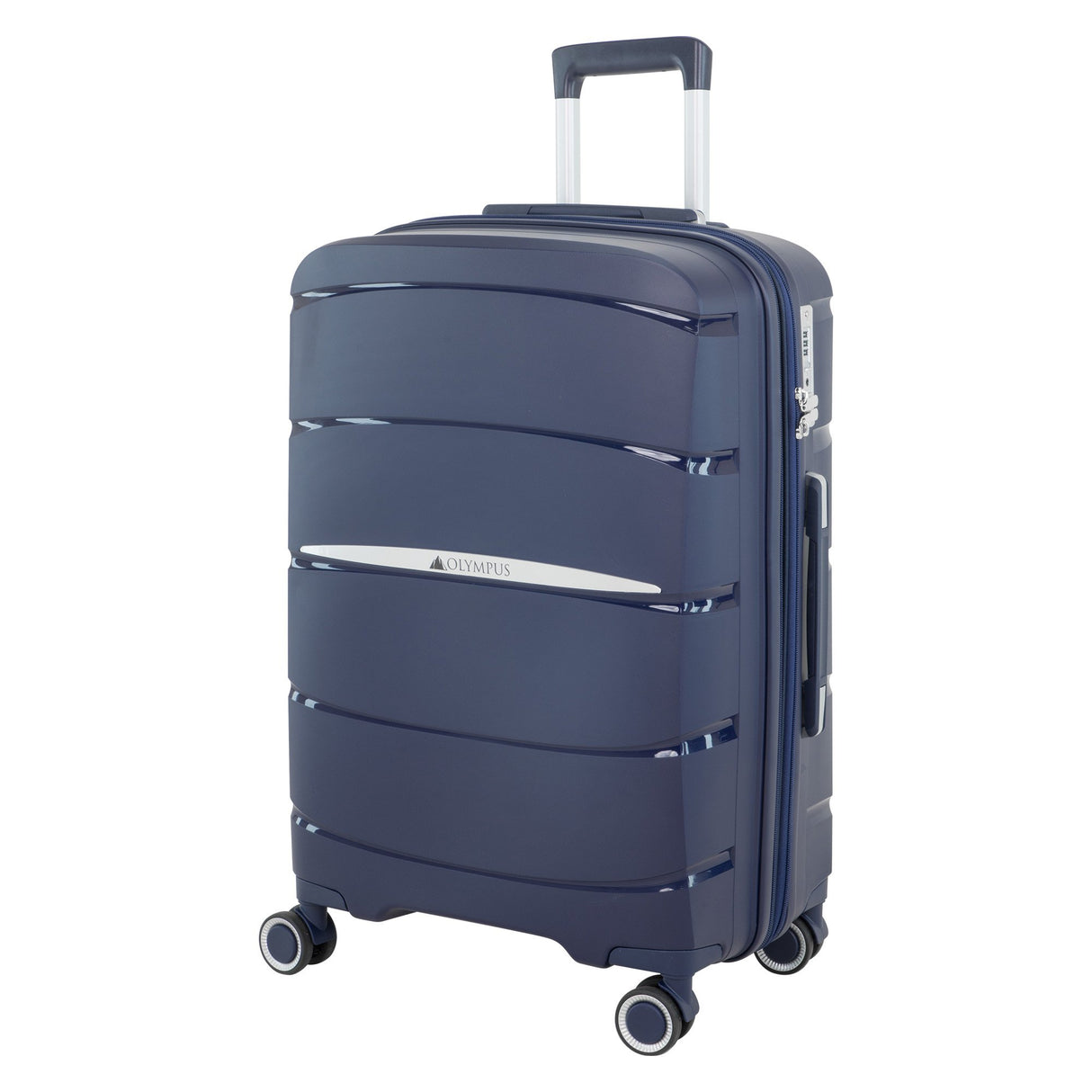Olympus 3PC Eos Luggage Set Hard Shell Suitcase ABS+PC - Blue