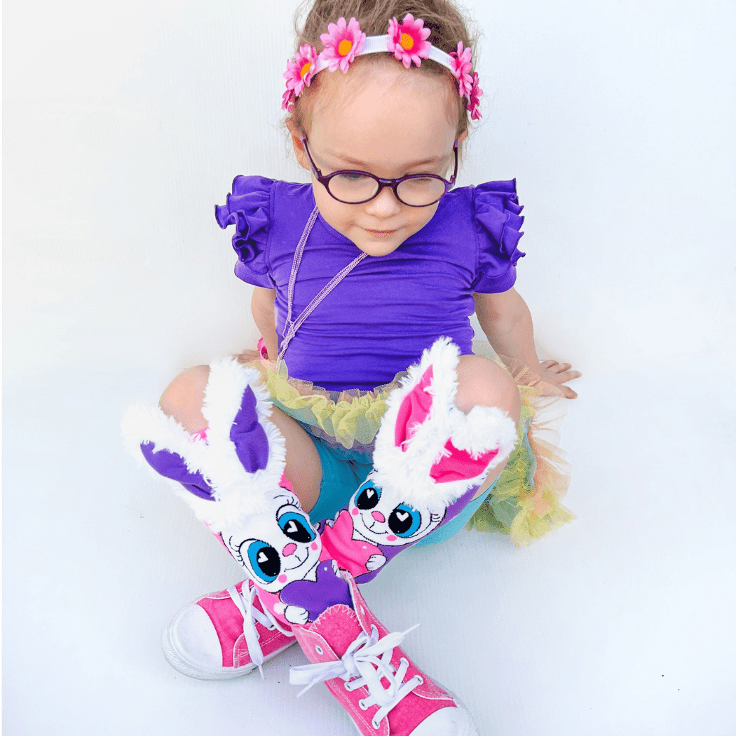 MADMIA Funny Bunny Socks With Ears Toddler Ages 3 - 5-2006733342799695878