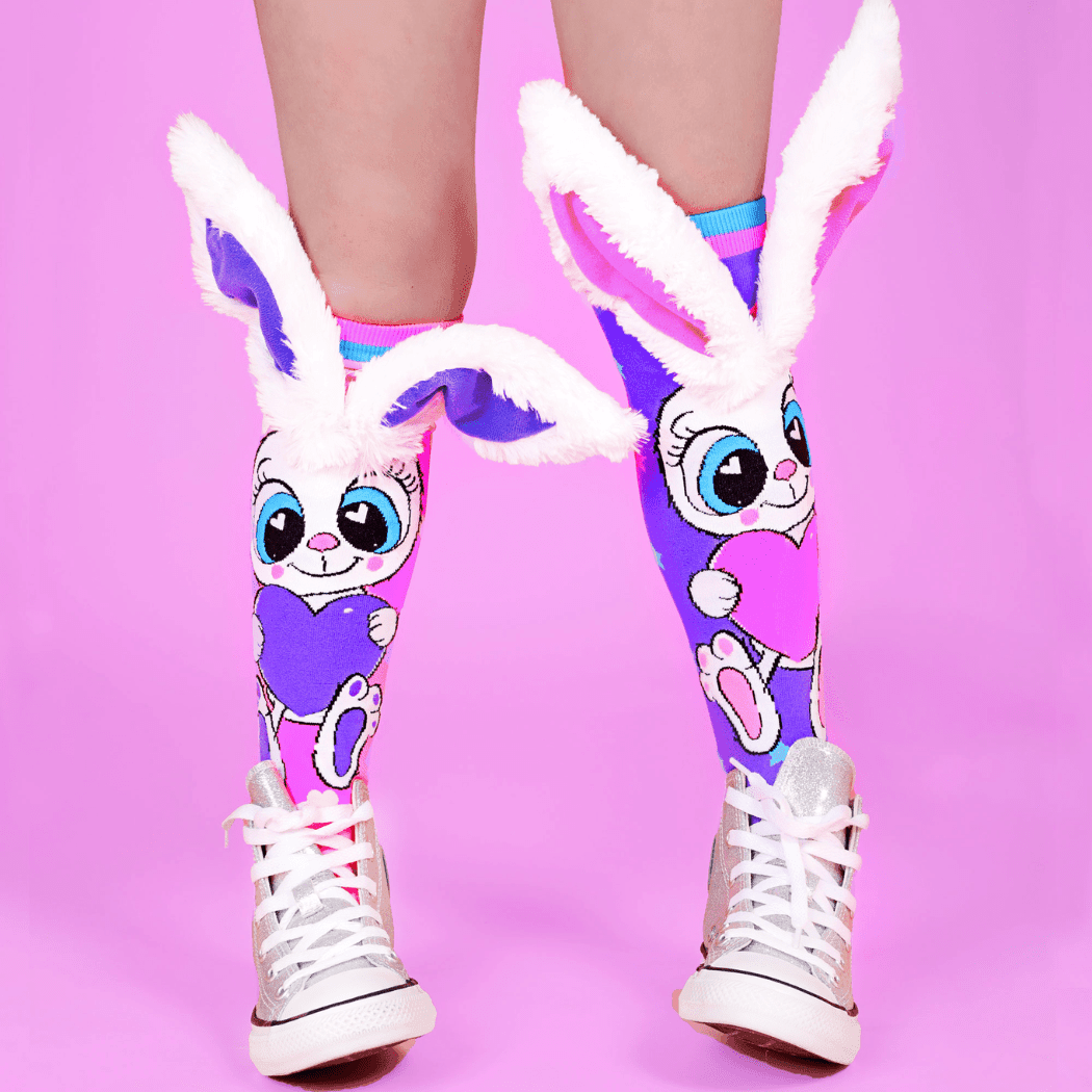 MADMIA Funny Bunny Socks With Ears Toddler Ages 3 - 5-2006733342799695879