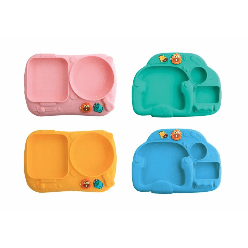 Marcus & Marcus - Creative Plate Suction Plate Lucas Blue-1954803147218227205