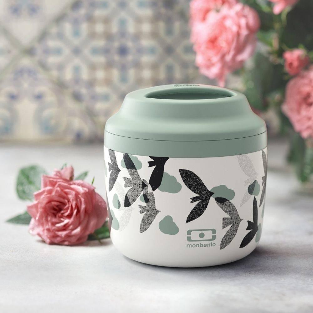 Monbento Element Graphic 550ML Thermos-Birds Birds-2006733344926208005