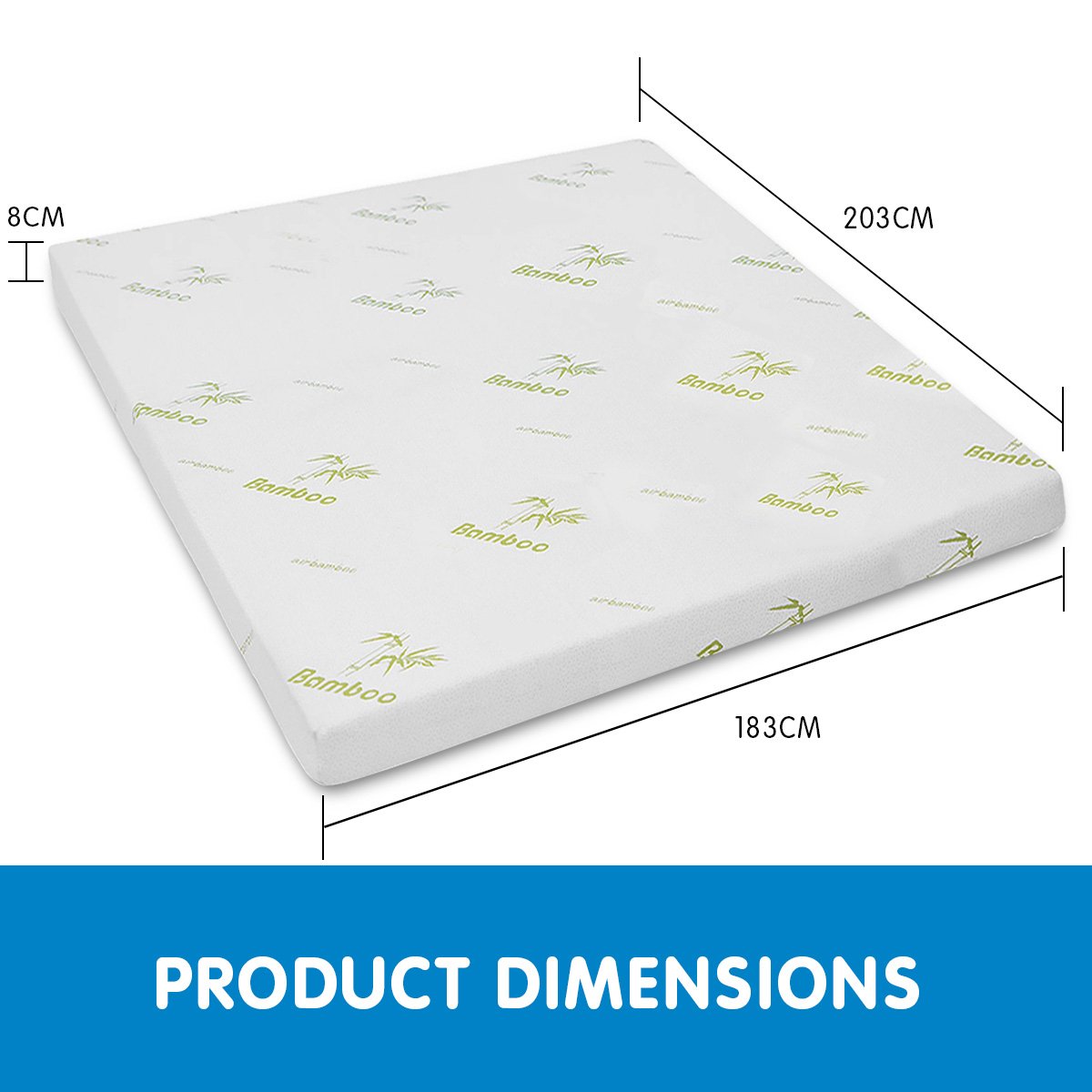 Laura Hill Cool GEL Memory Foam Mattress Topper - King