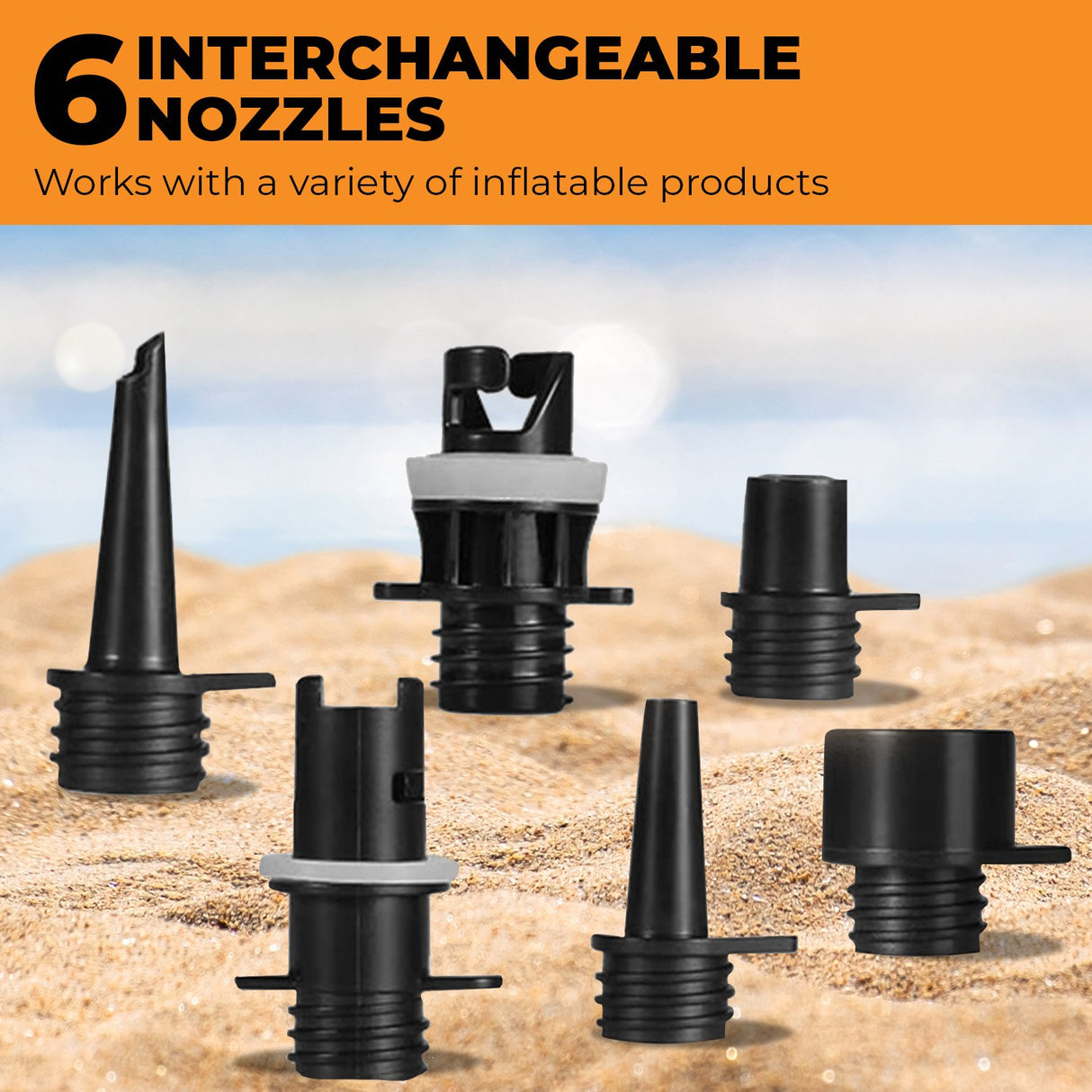 Kahuna 12V Electric Air Pump for Inflatable Paddle Boards, Air Track Mats, Gym Mats & More