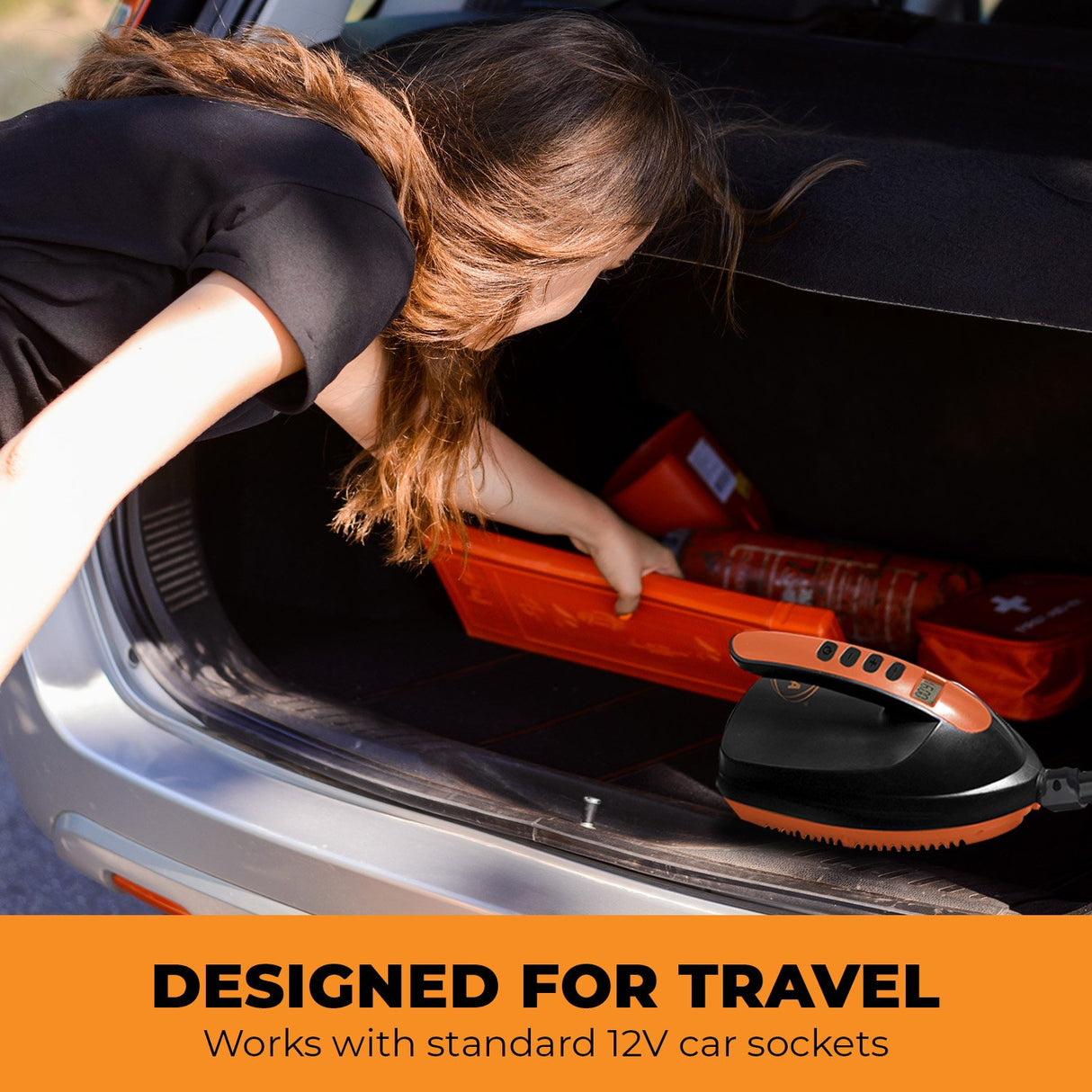 Kahuna 12V Electric Air Pump for Inflatable Paddle Boards, Air Track Mats, Gym Mats & More