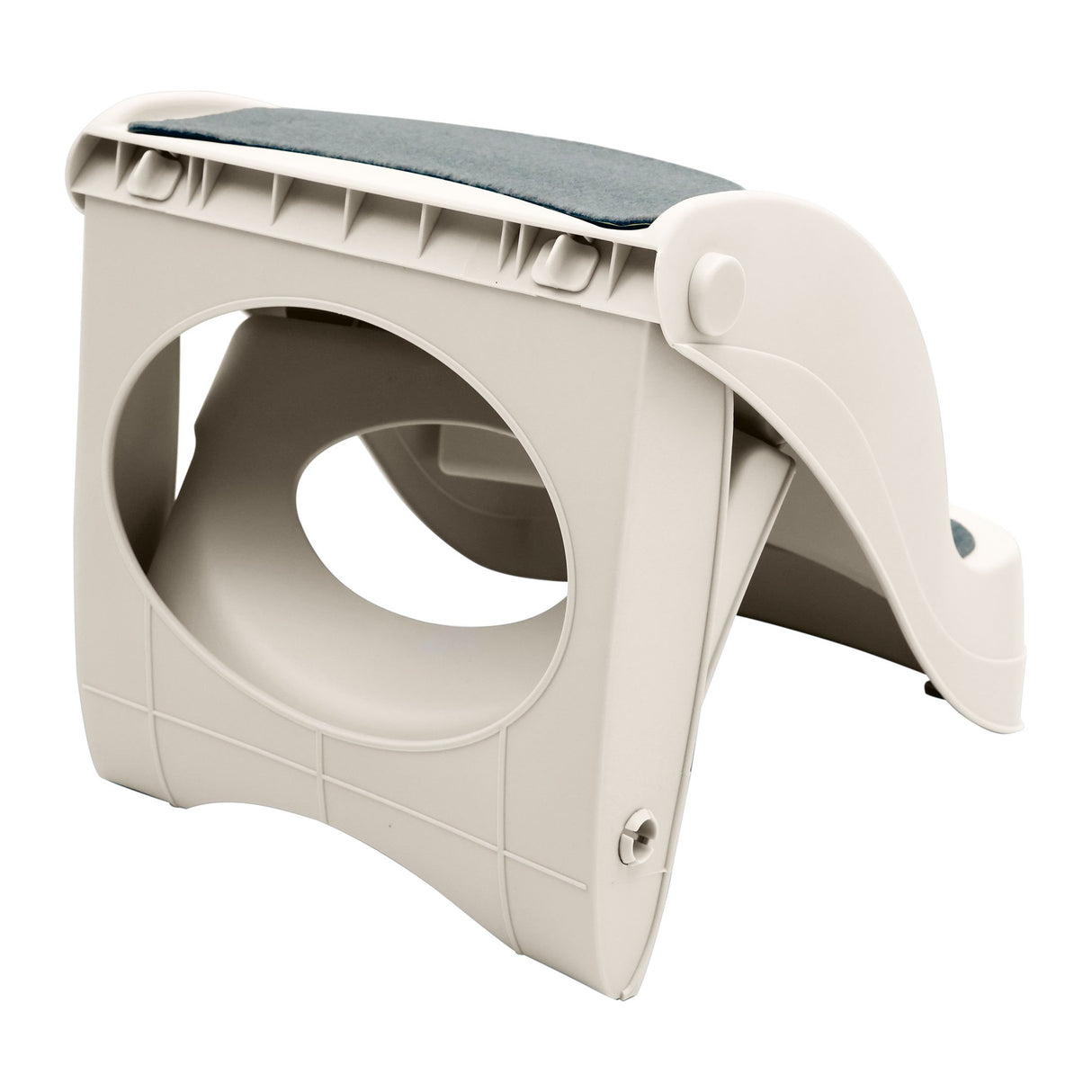 Furtastic 38cm Foldable Dog Cat Pet Stairs Ramp - White