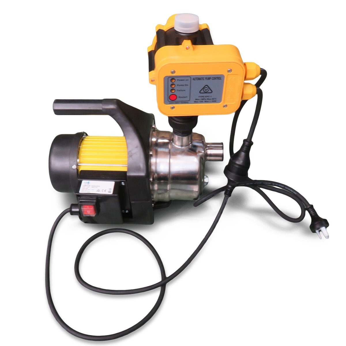 Hydro Active 800w Stainless Auto Water Pump 70B -Yellow