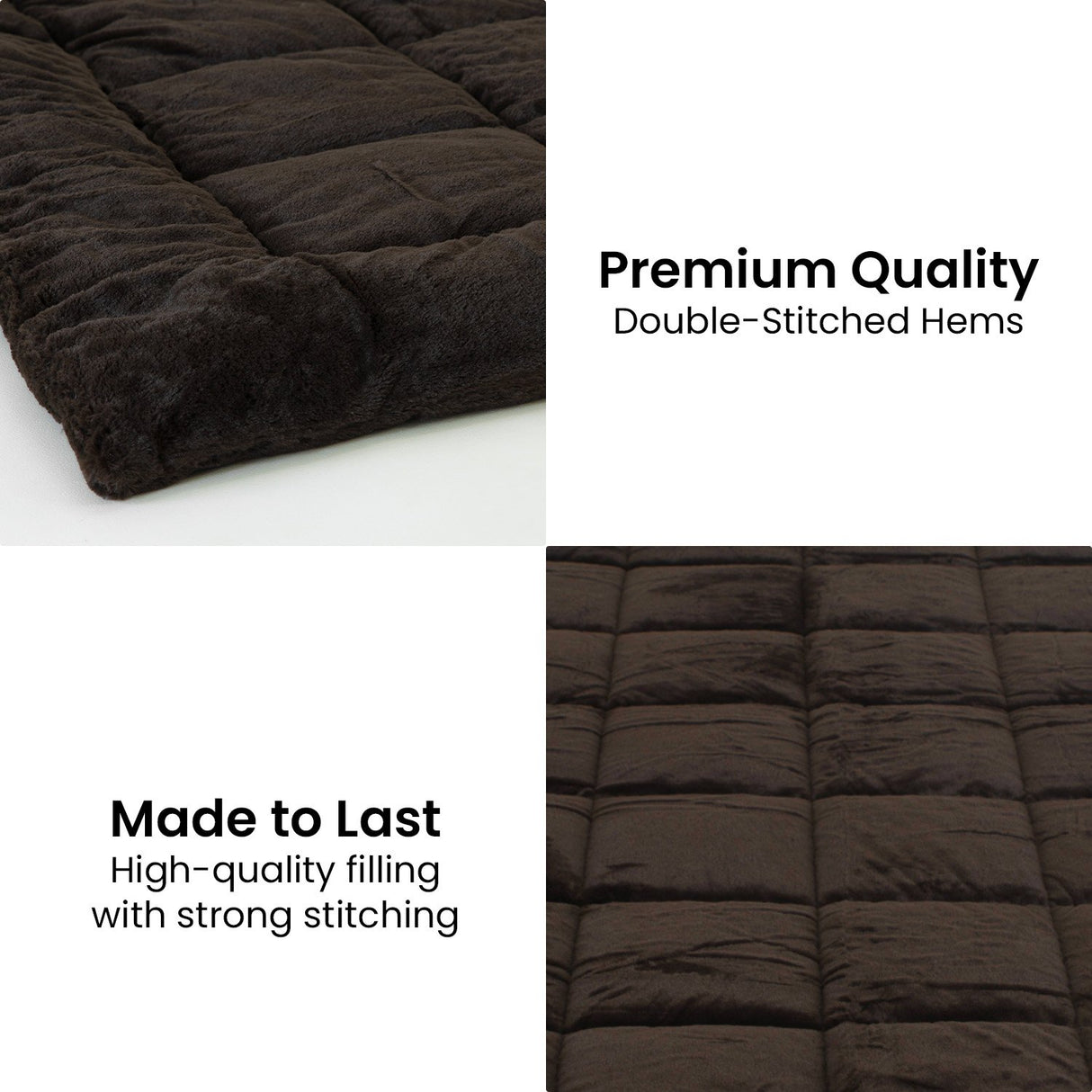 Laura Hill 500GSM Faux Mink Quilt Comforter Doona - Super King