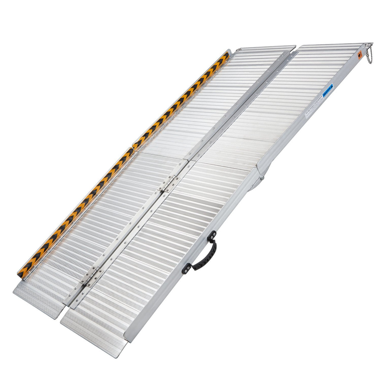 Kartrite 6ft Aluminium Foldable Wheelchair Ramp Non-Slip R02 Silver