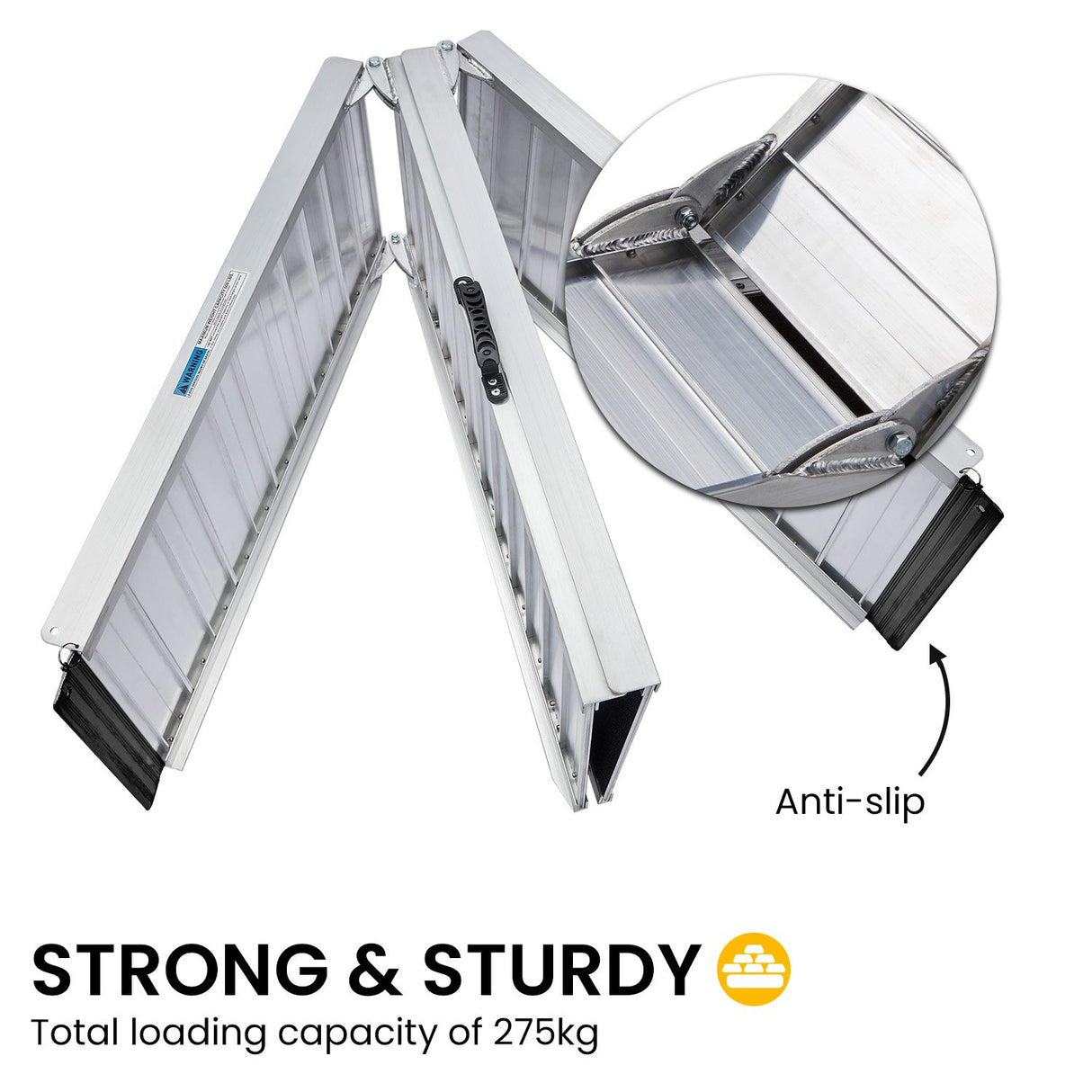 Aluminium Portable Wheelchair Ramp High-Grip R03 5ft