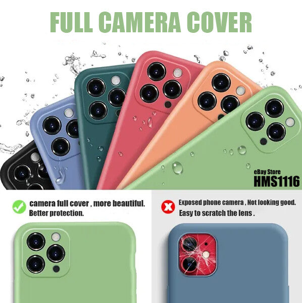 iPhone Case 17 16 15 14 12 11 13 Pro Max XR Mini Plus Shockproof Silicone Cover