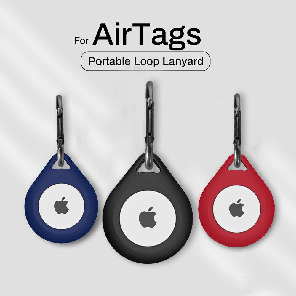 Case For Apple AirTag Keyring Air Tag Protector KeyChain Silicone Carry Cover
