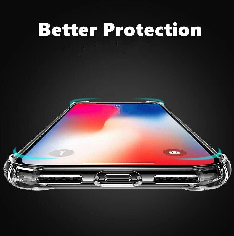 iPhone Case 17 16 13 11 15 14 12 Pro Max X XR 7 8 Plus SE Clear Shockproof Cover