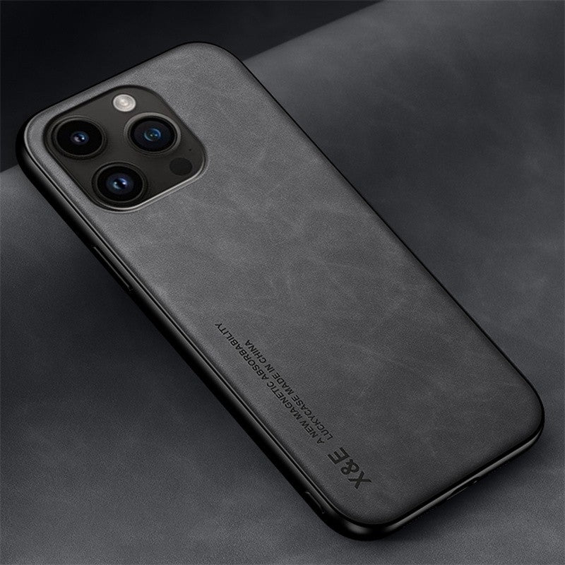 Leather Case For iPhone 17 Air 16 16e 15 14 13 12 Mini 11 Pro Max X SE 8 7 Cover