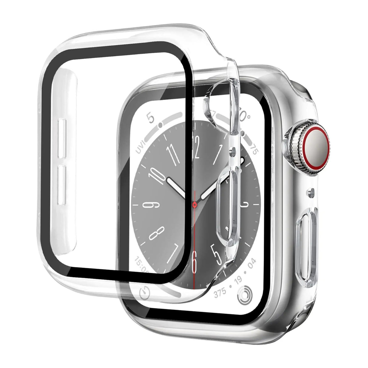 For Apple Watch Series 11 10 9 8 7 SE Case Full Glass Cover 41 42 45 40 44 49mm