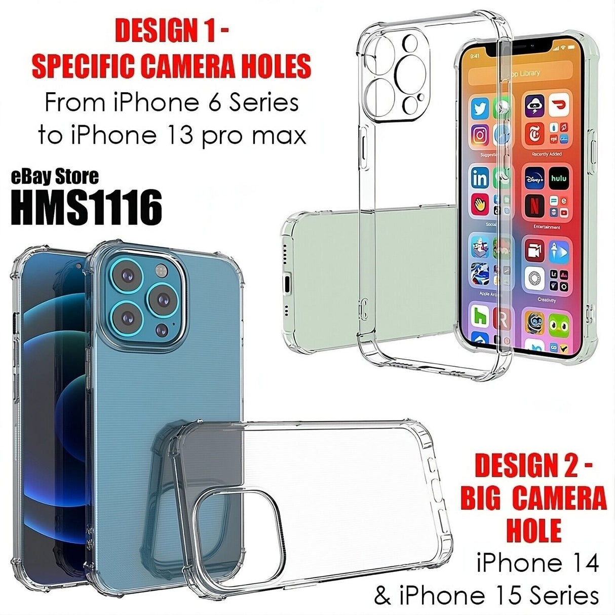 iPhone Case 17 16 15 14 12 11 13 Pro Max XR Mini Plus Shockproof Silicone Cover