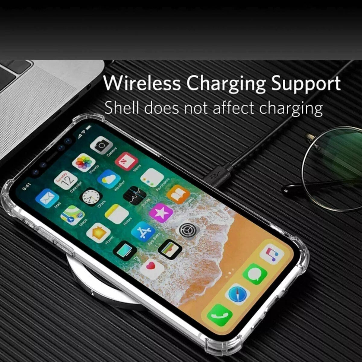iPhone Case 17 16 13 11 15 14 12 Pro Max X XR 7 8 Plus SE Clear Shockproof Cover