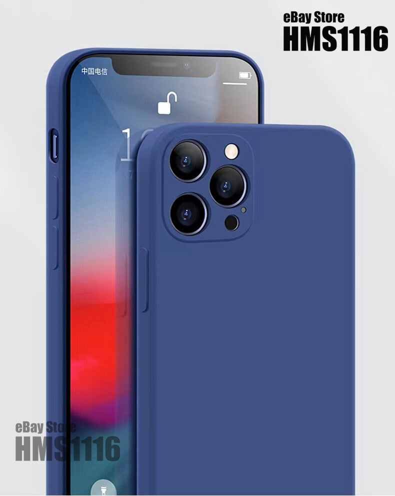 iPhone Case 17 16 15 14 12 11 13 Pro Max XR Mini Plus Shockproof Silicone Cover