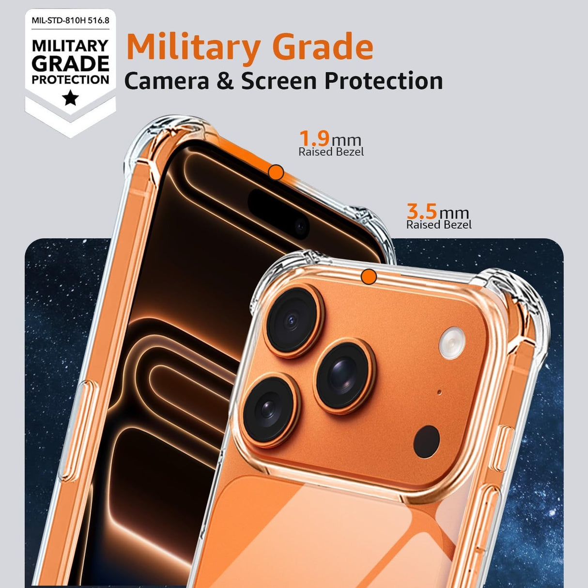 iPhone Case 17 16 13 11 15 14 12 Pro Max X XR 7 8 Plus SE Clear Shockproof Cover