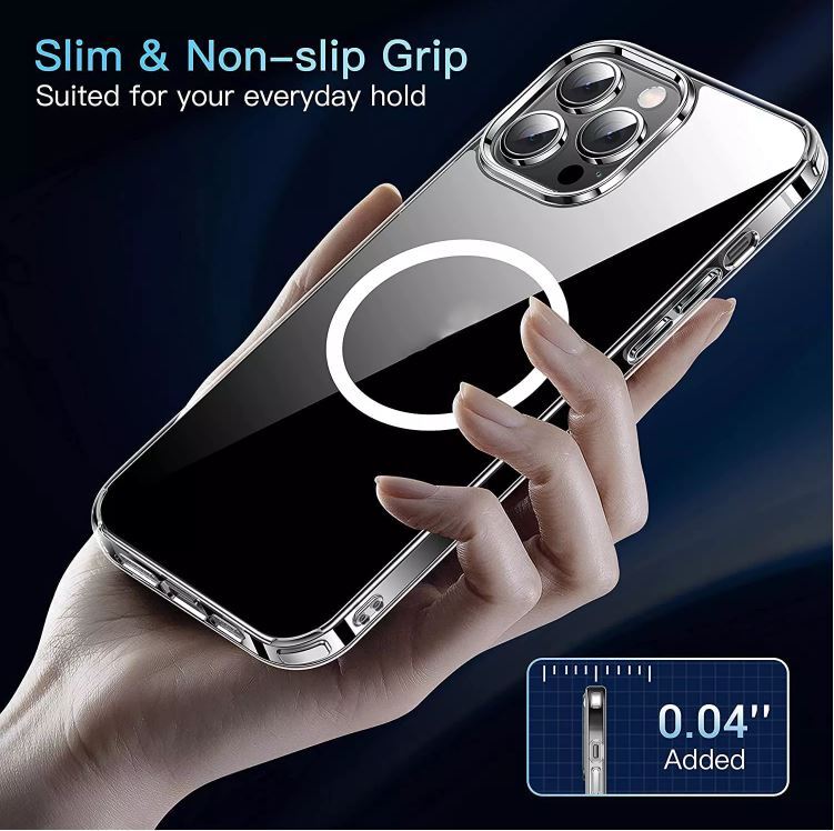 Magsafe iPhone Clear Cover Shockproof Non Slip Apple Case MagSafe