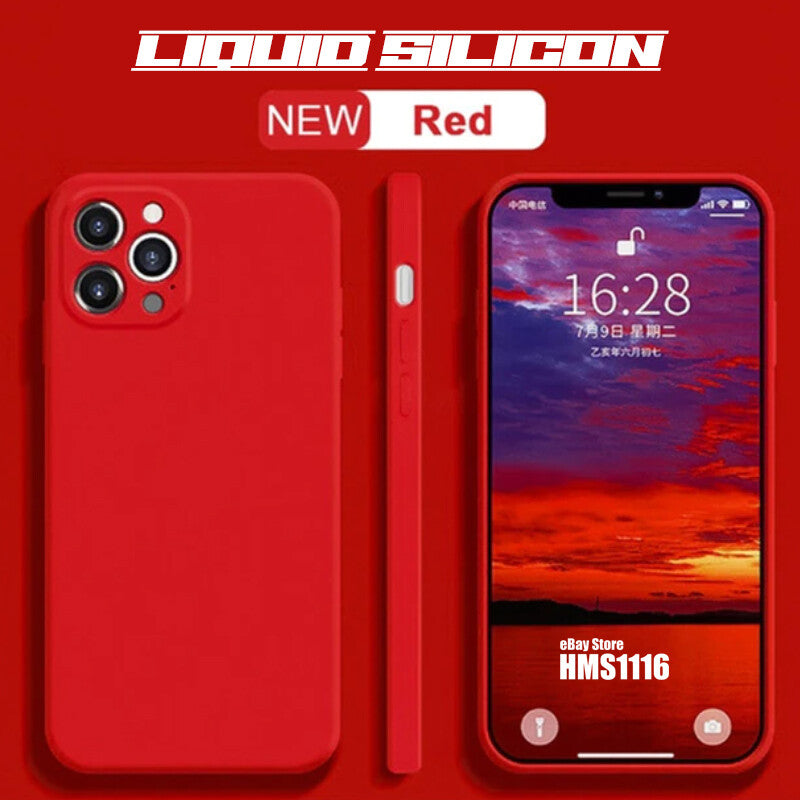 iPhone Case 17 16 15 14 12 11 13 Pro Max XR Mini Plus Shockproof Silicone Cover