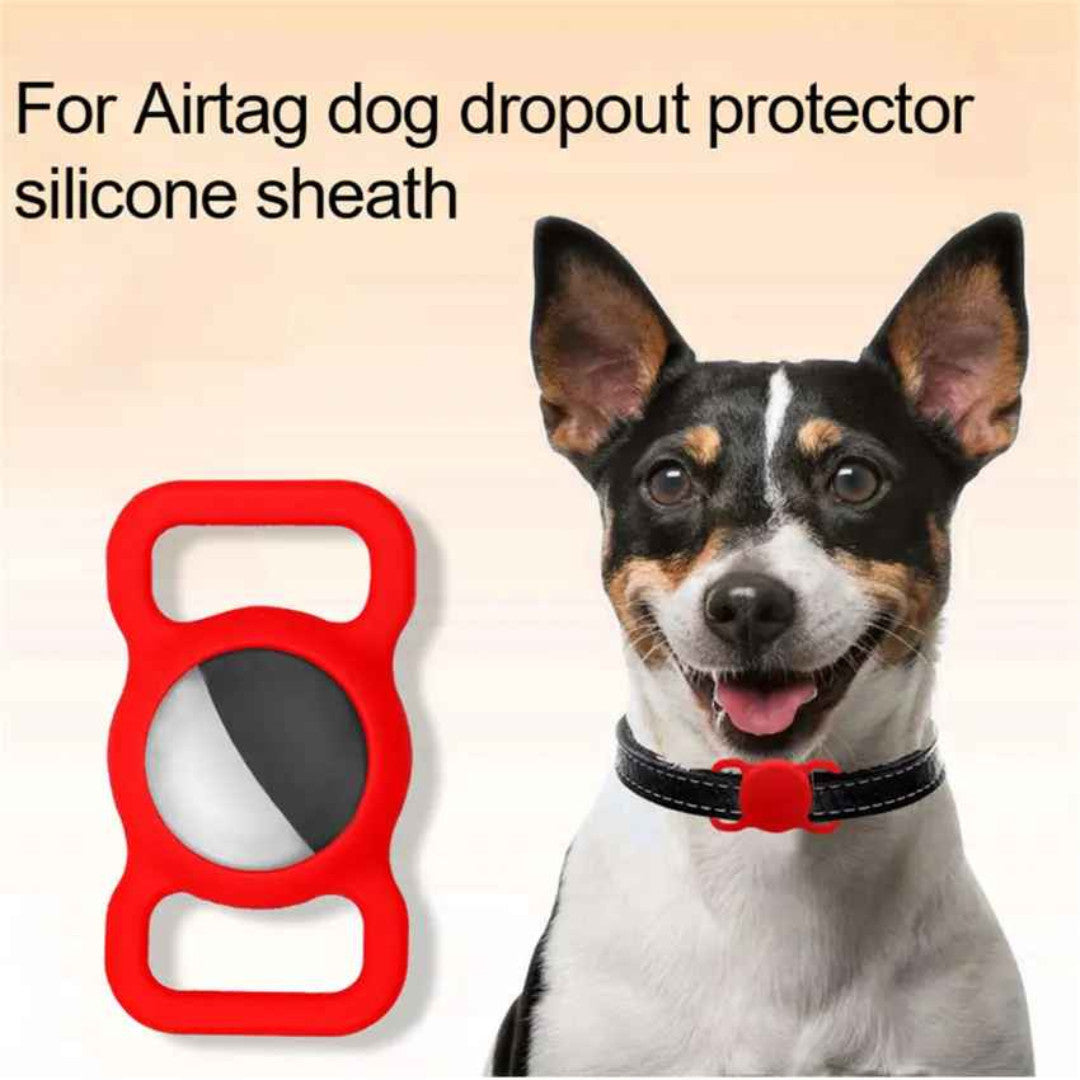 Pet Airtag Dog Cat Collar Holder Silicone for Apple Air Tag Protective Case AU