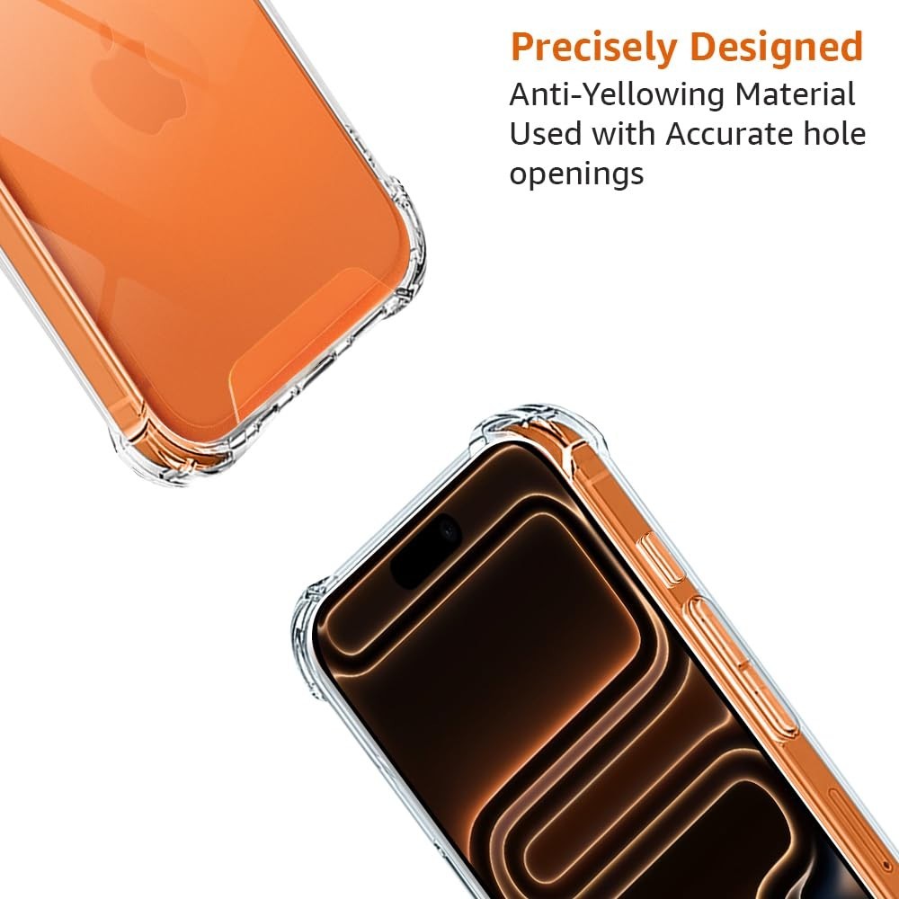 iPhone Case 17 16 13 11 15 14 12 Pro Max X XR 7 8 Plus SE Clear Shockproof Cover