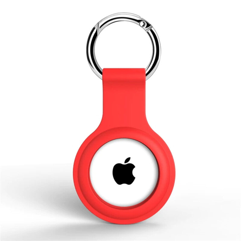 For Apple AirTag Silicone Case Cover Keychain Holder Protective Key Ring