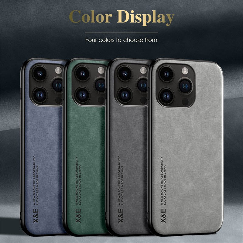 Leather Case For iPhone 17 Air 16 16e 15 14 13 12 Mini 11 Pro Max X SE 8 7 Cover