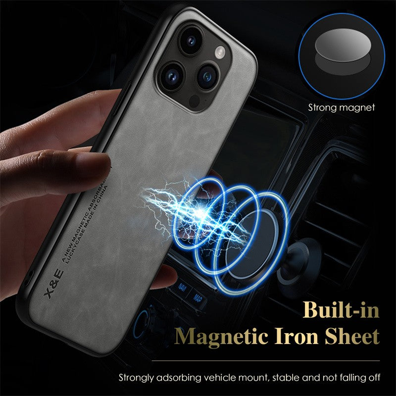 Leather Case For iPhone 17 Air 16 16e 15 14 13 12 Mini 11 Pro Max X SE 8 7 Cover