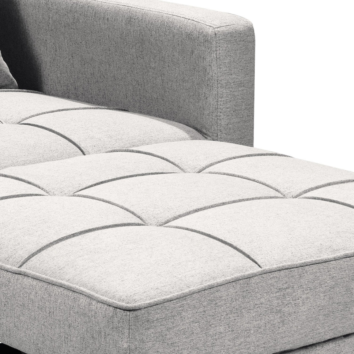 Suri 3-in-1 Convertible Sofa Chair Bed Lounger by Sarantino Light Grey