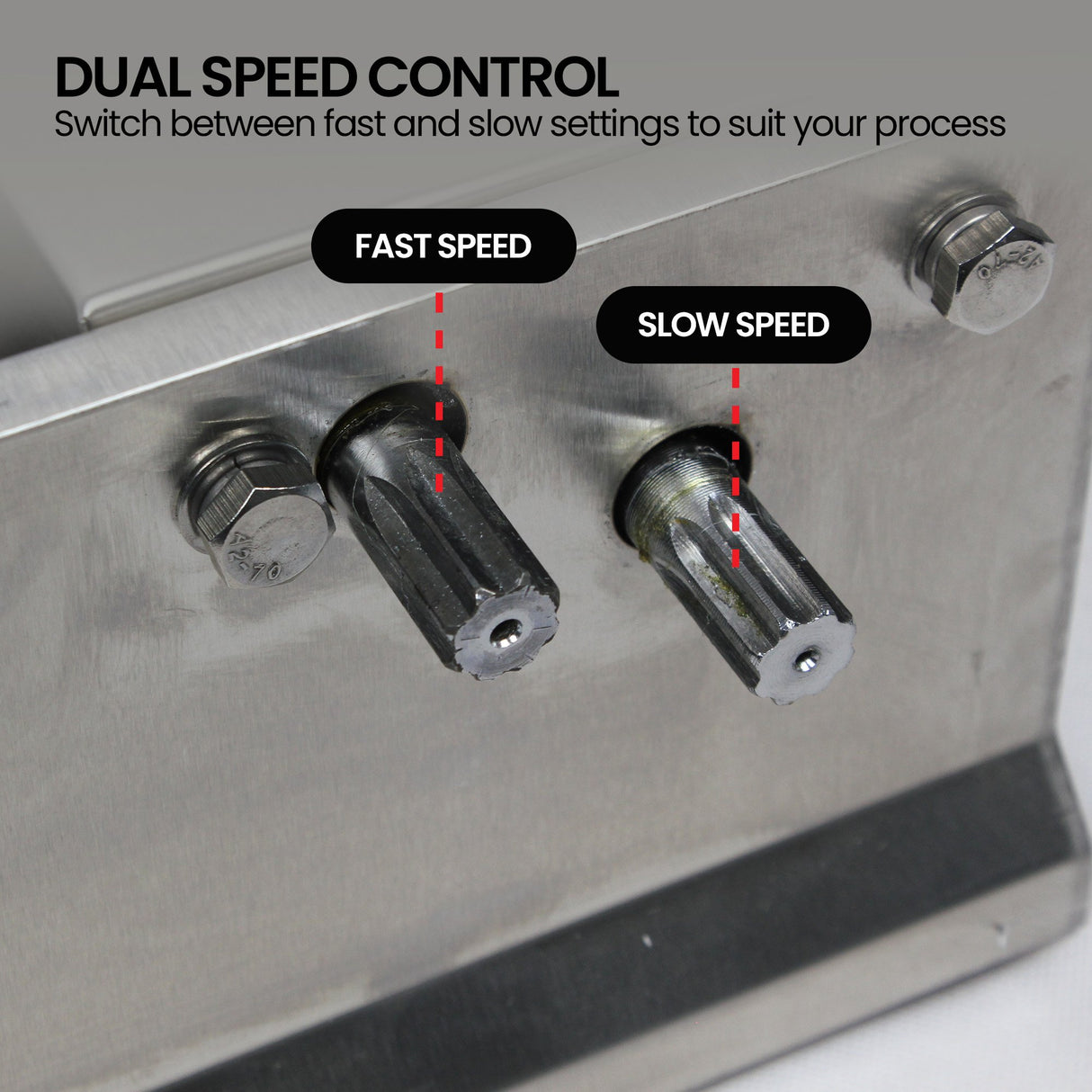 Pronti 5L Sausage Stuffer Stainless Steel with 4 Filling Tubes - Horizontal