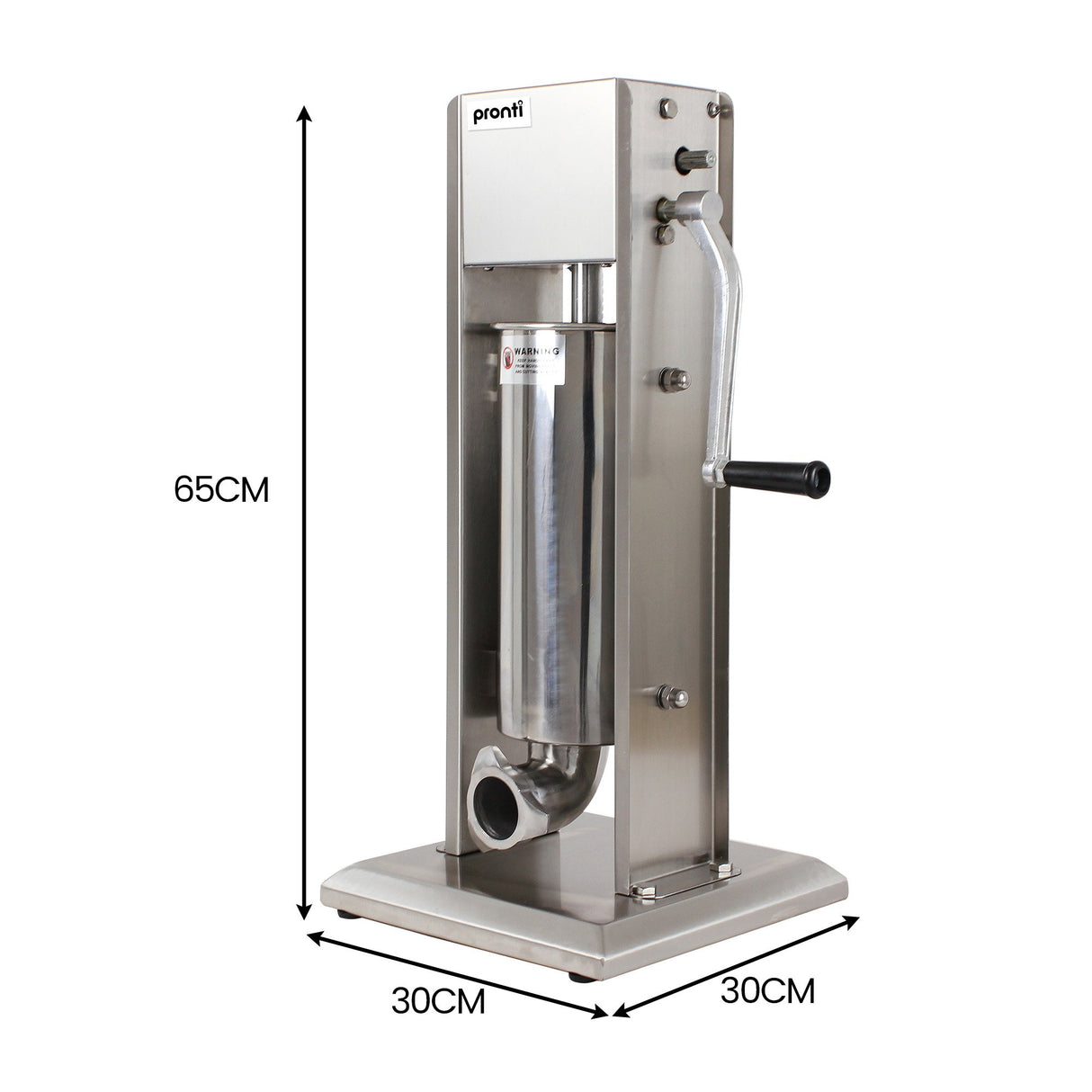 Pronti 5L Stainless Steel Vertical Sausage Stuffer