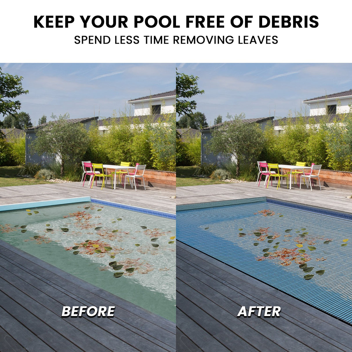 HydroActive UV-Resistant Swimming Pool Leaf Net Cover 3 x 5m