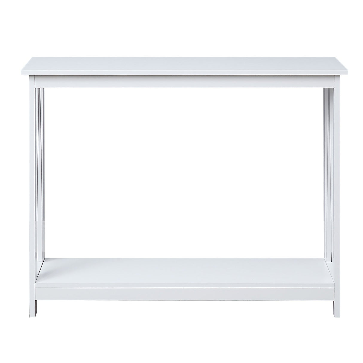 Sarantino Grace A-Frame Console Table in White